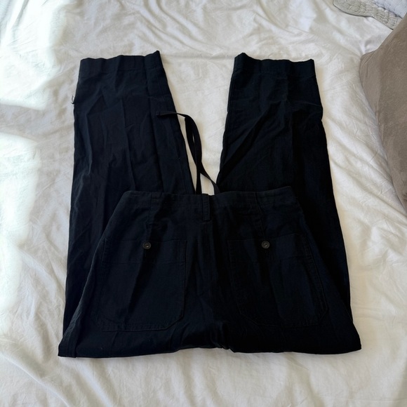 Vince Black Wide Leg Draw String Pants Business Casual - Picture 5 of 5